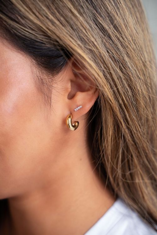 Studs met strass steentjes