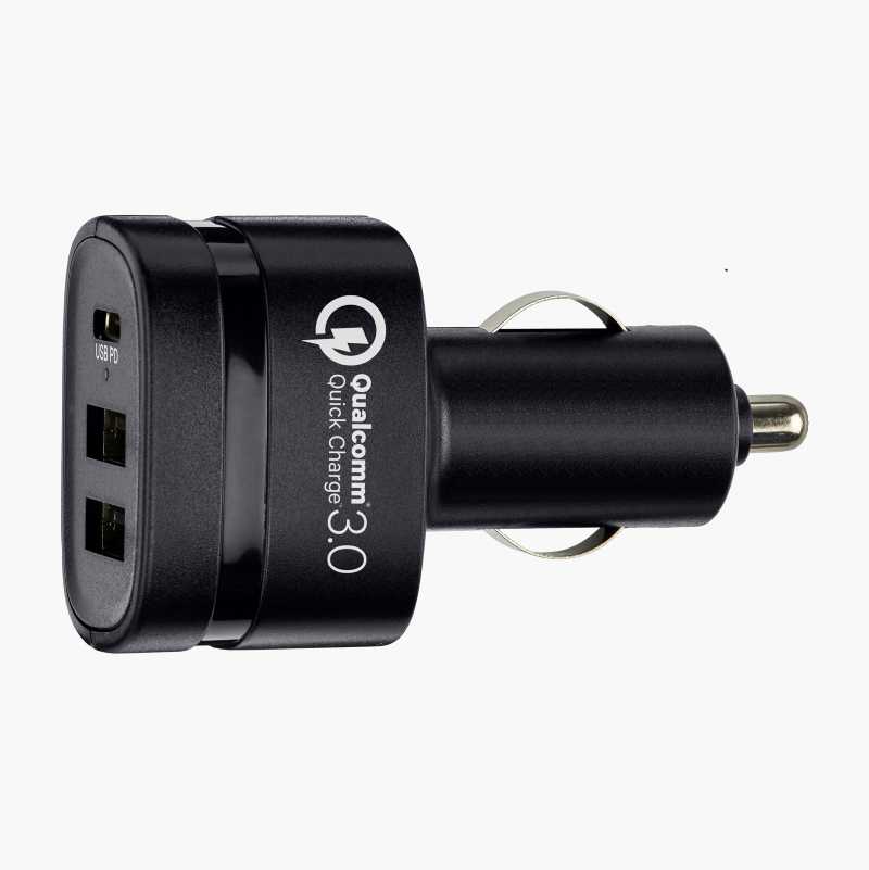 USB-lader 12 / 24 V, 1 stk. USB C og 2 stk. USB A, 40 W