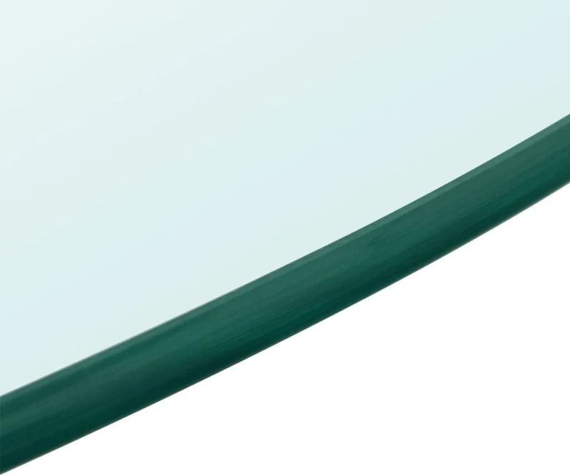 vidaXL - Tafelblad - Rond - Transparant - Gehard Glas - Diameter 400 mm