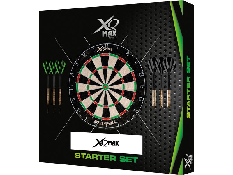 FTM Dartboard-Bristle-Set 7-teilig Klassische Dartscheibe mit Zubehör