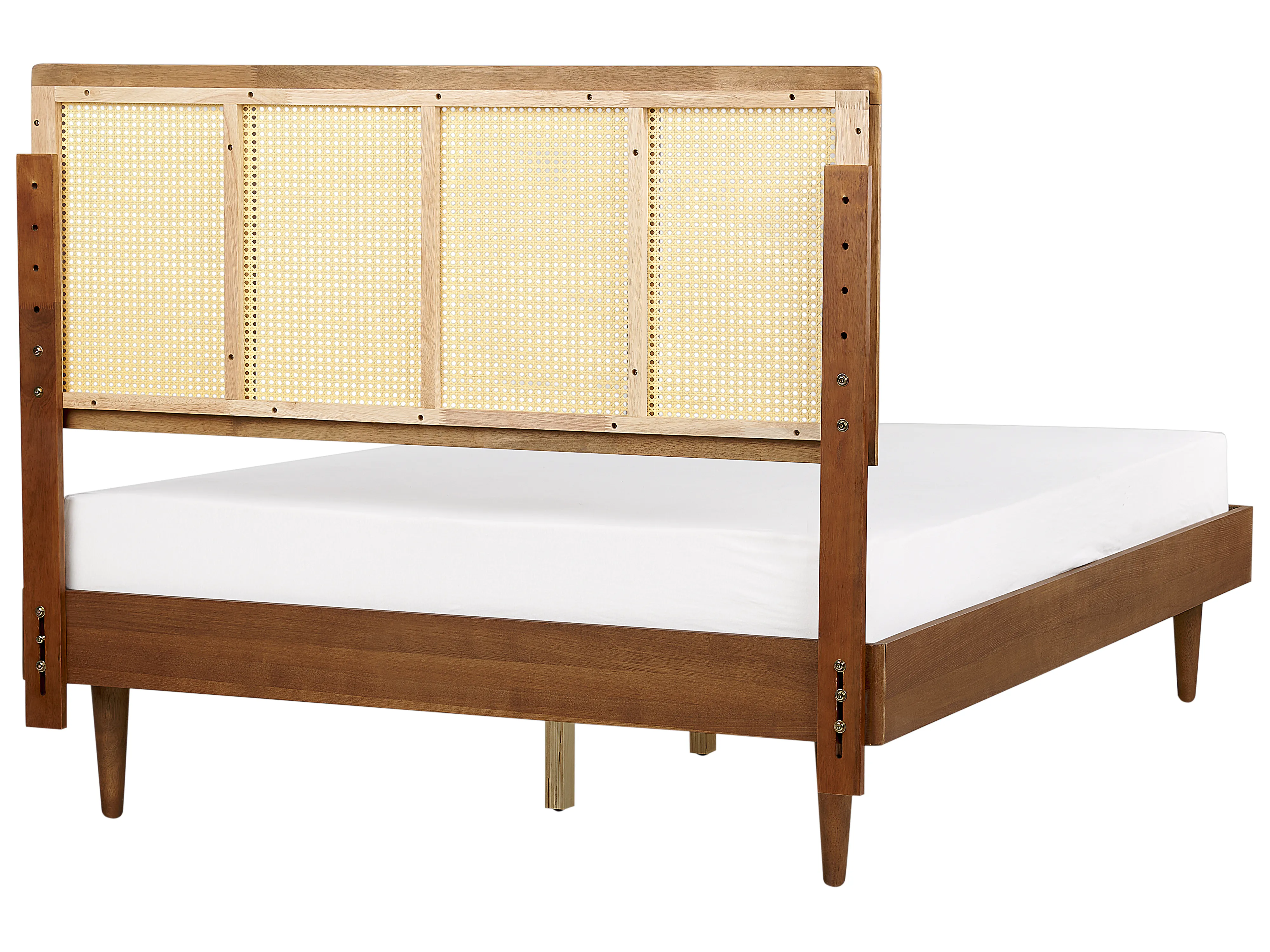 Bed Rotan AURAY 140 x 200 cm Bruin