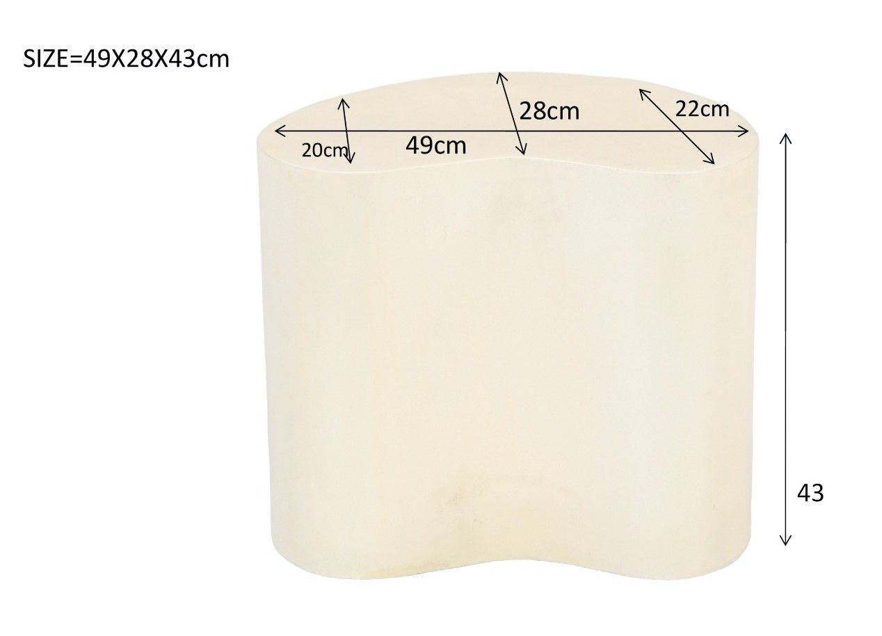 Salontafel Organic Sandy B49 x D28 x H43 cm