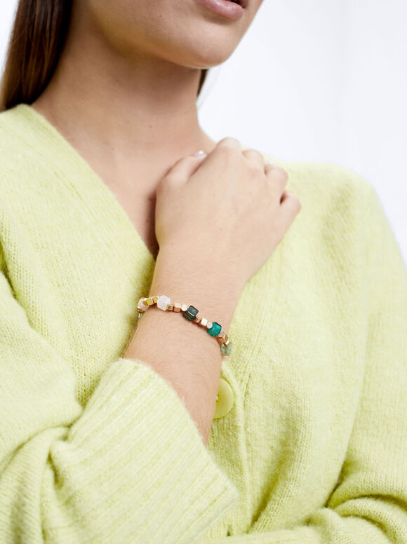 Pulseira elástica multicolorida - Multicolorida