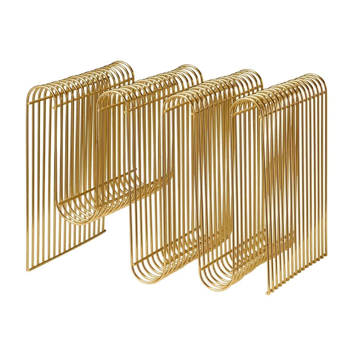Curva tijdschriftenrek goud