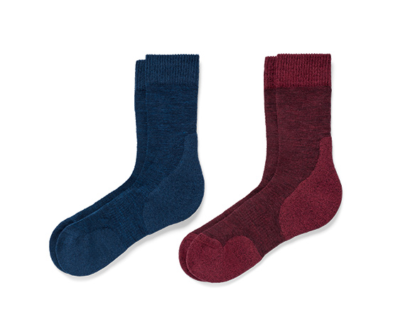 2 Paar Outdoor-Socken mit RWS-Wolle