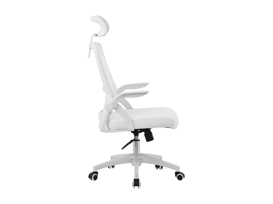 Siège de bureau avec appui-tête - Lago - Blanc