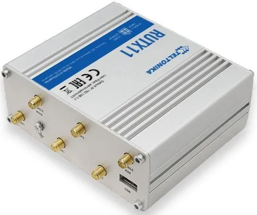 Teltonika RUTX11 - Trådløs router - WWAN 4-port switch - 1GbE - Wi-Fi 5 - DIN monterbar på skinne