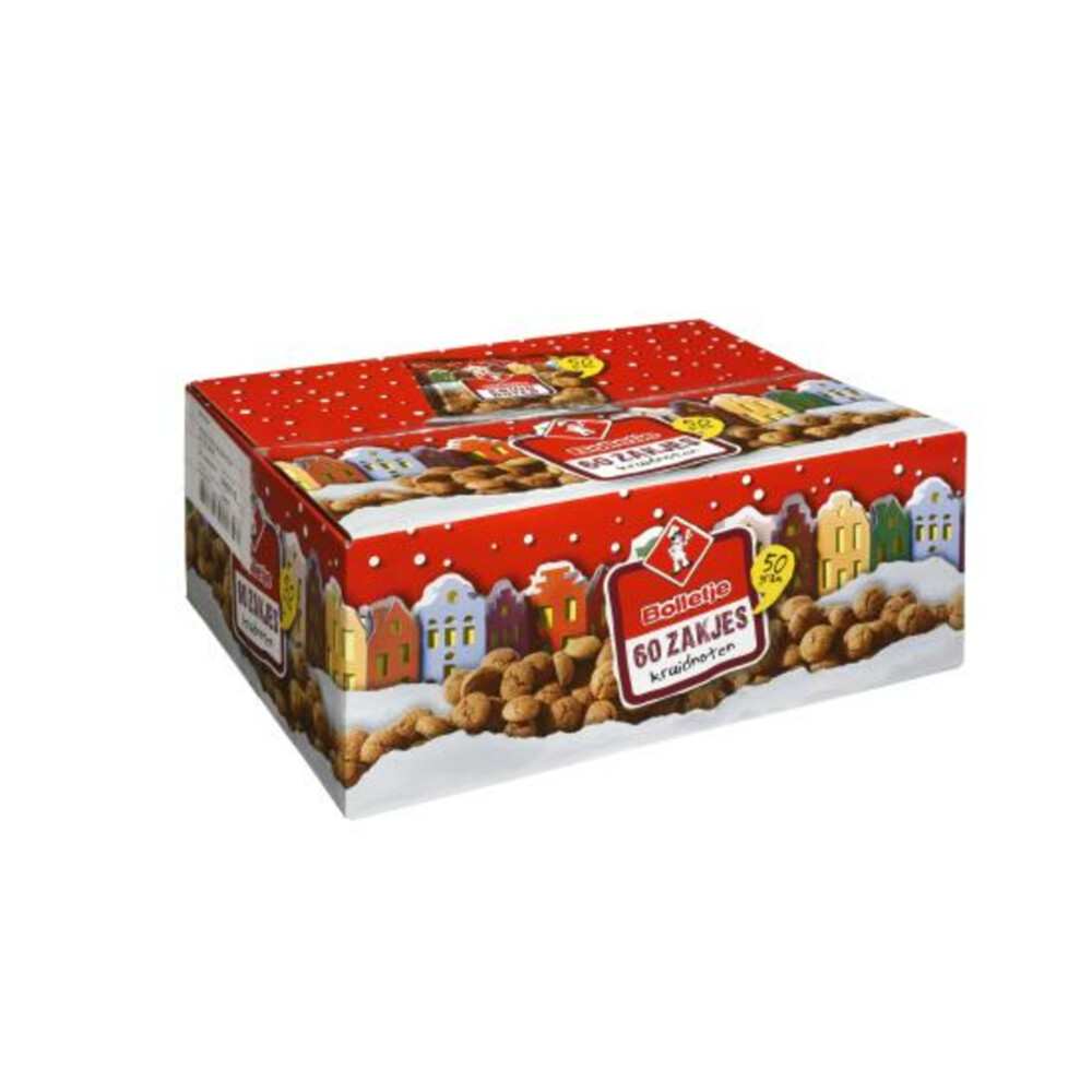 Bolletje Kruidnoten Mini Zakje60 x 50 gr