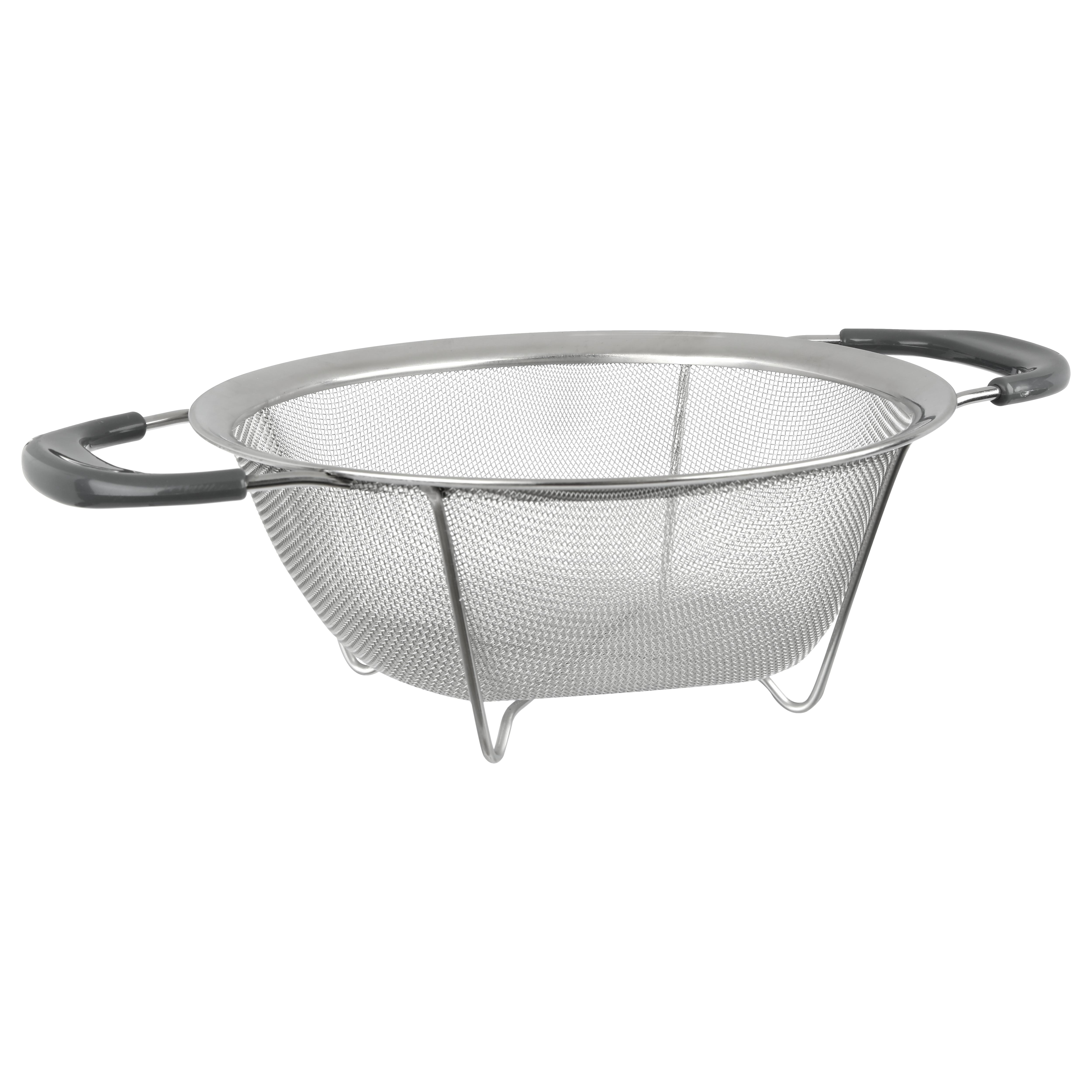 PASSOIRE MAILLE INOX ET PLASTIQUE 22CM