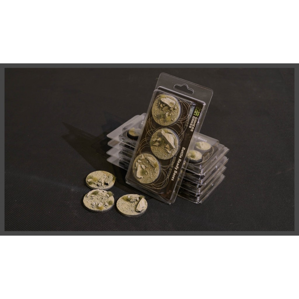 Arid Steppe Bases, Round 50mm (x3)