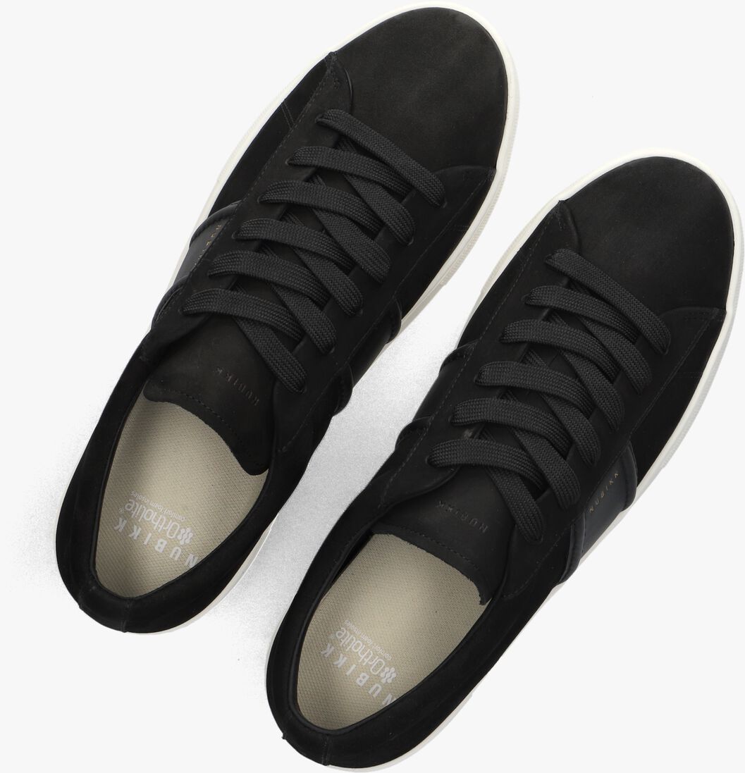 zwarte nubikk lage sneakers jagger morris nolan