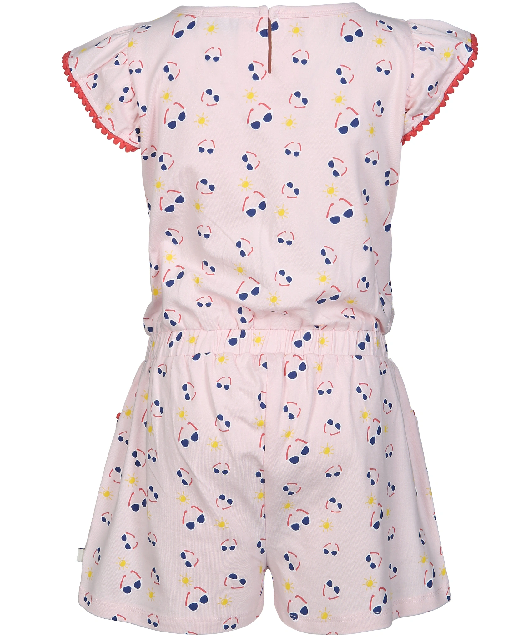 Jumpsuit kurz POMPOM AOP in rosa