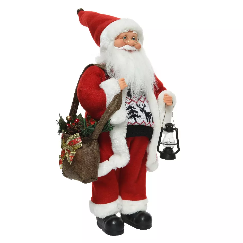 Père Noël déco Traditionnel (H60 cm) Hippolyte