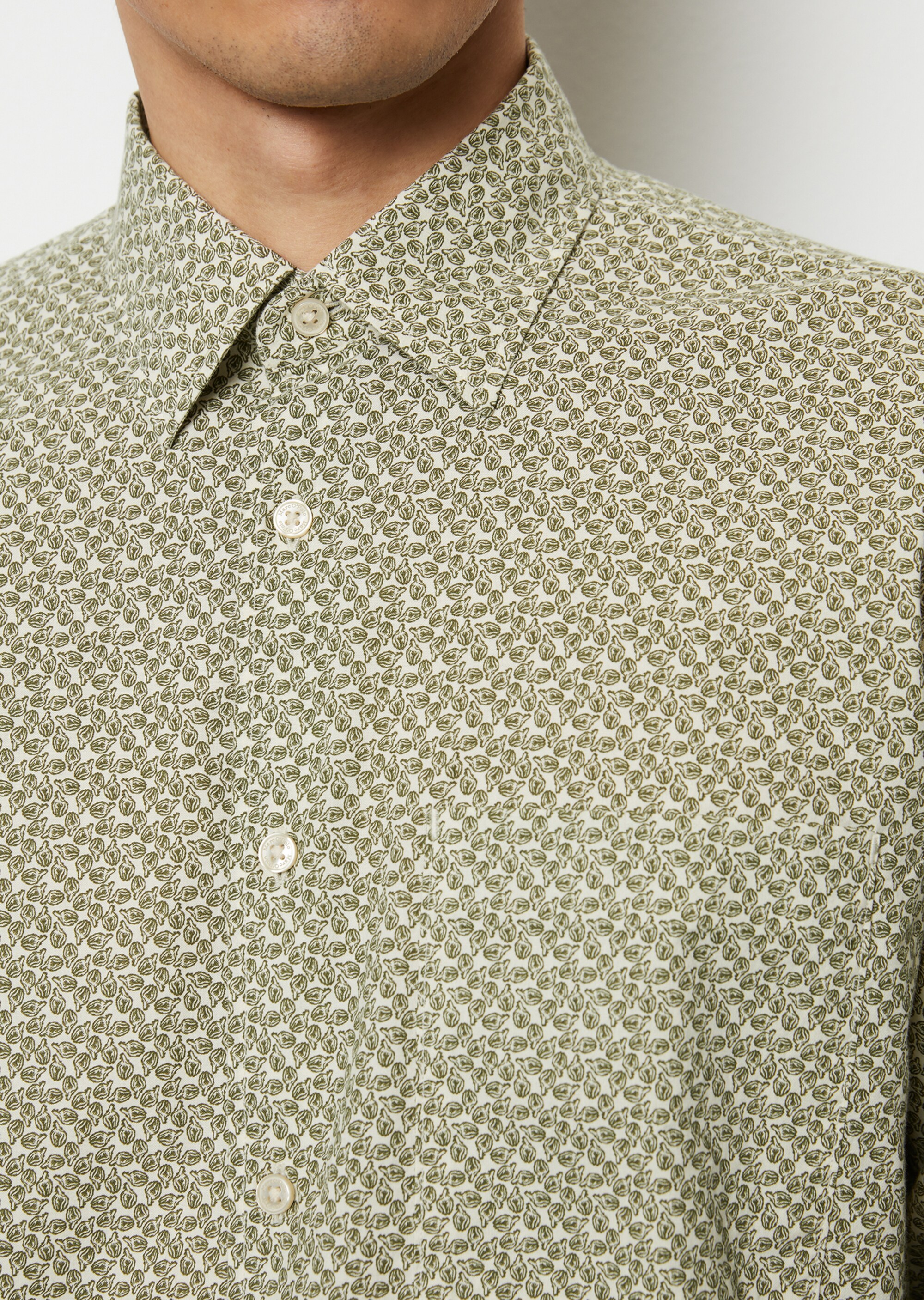 Hemd regular mit Allover-Print