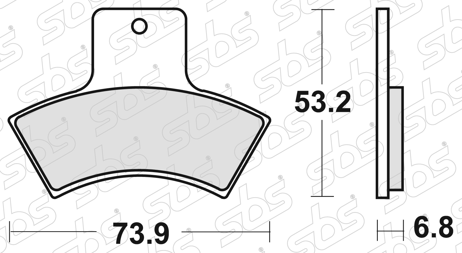 SBS - Plaquettes de frein 755 ATS