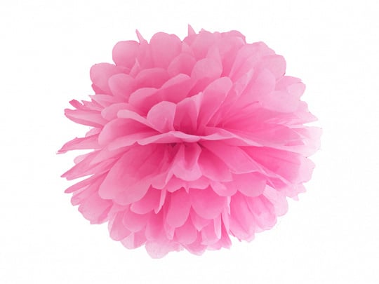 Pompon Roze 25cm