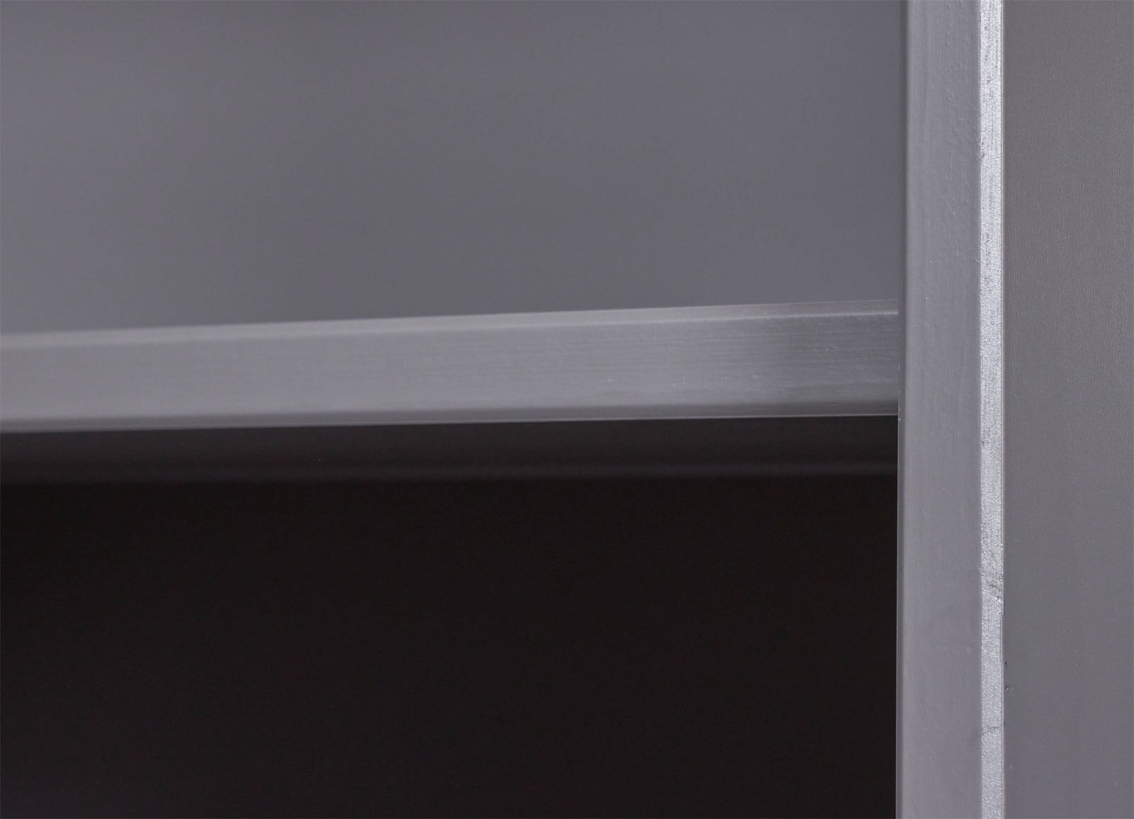 Regal NICLAS 90x190x38,1 cm Massivholz grau