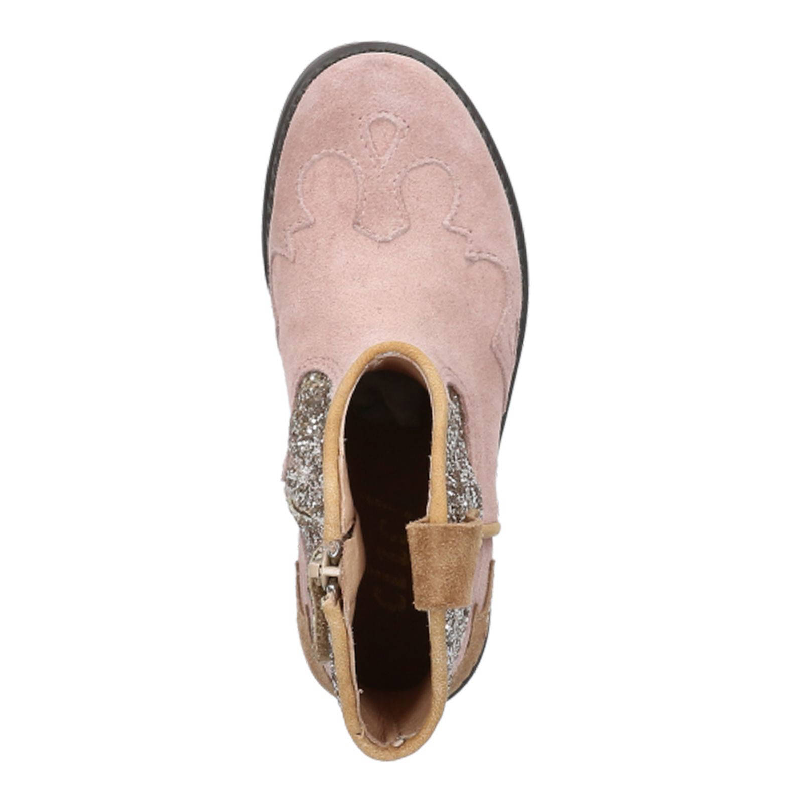 Clic! suède cowboylaarzen roze