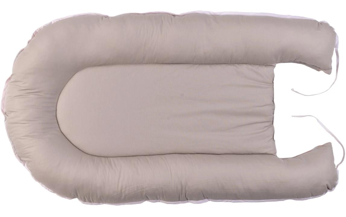 Babynest Waffel Uni Sand 55 x 95 cmKuschelnest für Babys