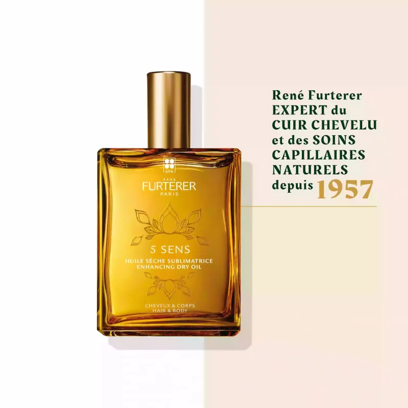 5 Sens - Huile sèche sublimatrice cheveux et corps - 100ml