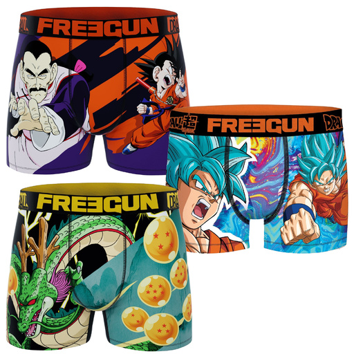 Pacote 3 Freegun Calzoncillos Tao Pa Pa & Shenron