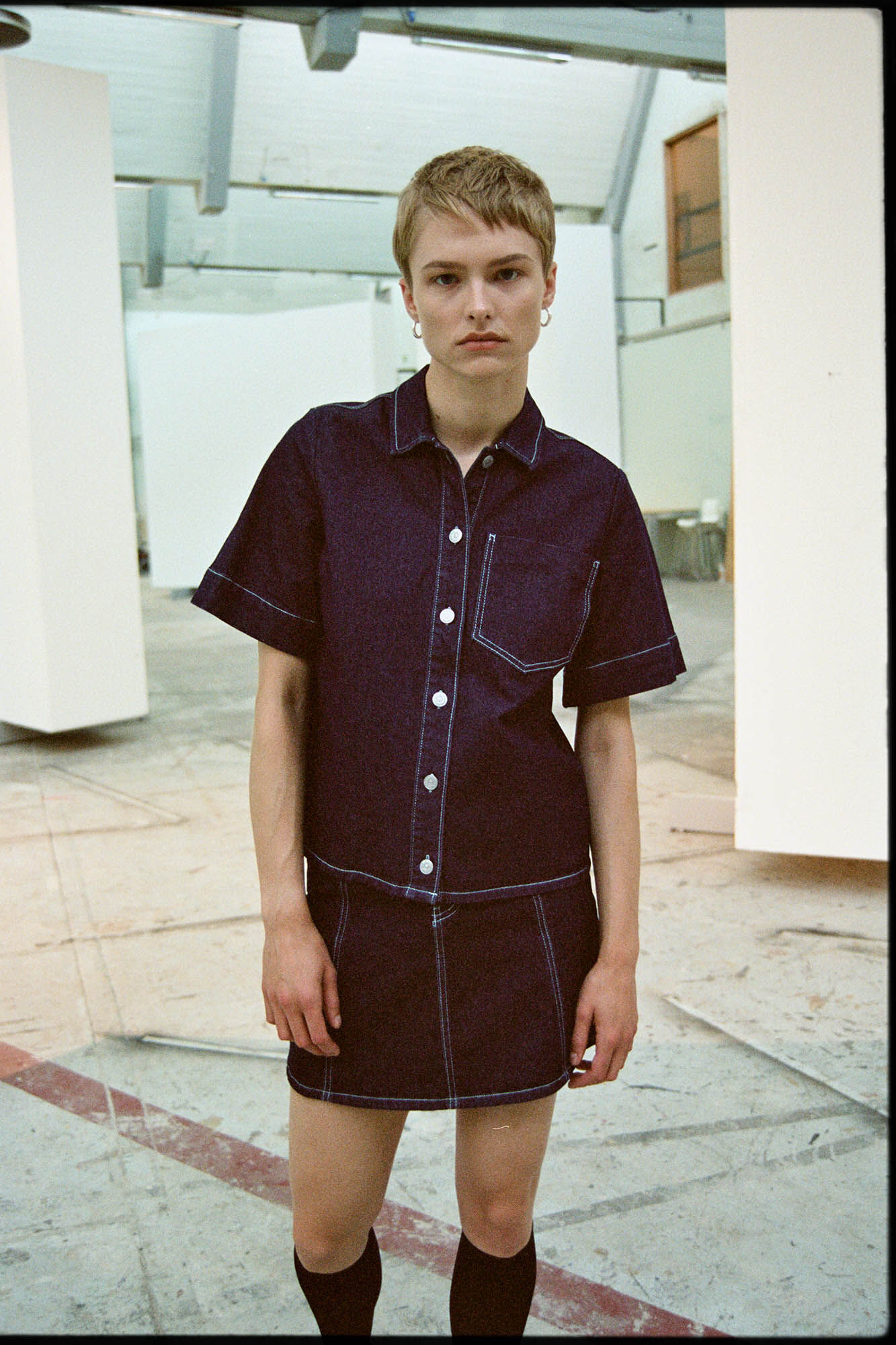 Camisa jeans - Azul