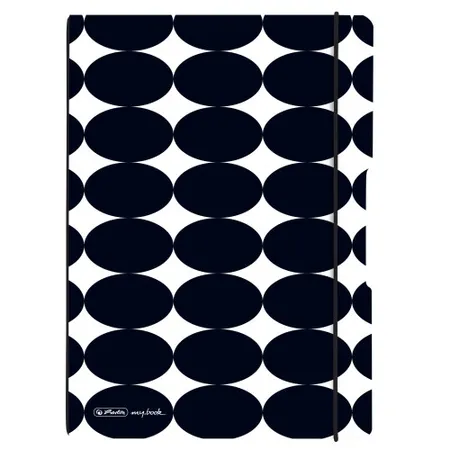 Herlitz Notizheft flex A4, 40 Blatt, punktiert Just Black, my.book