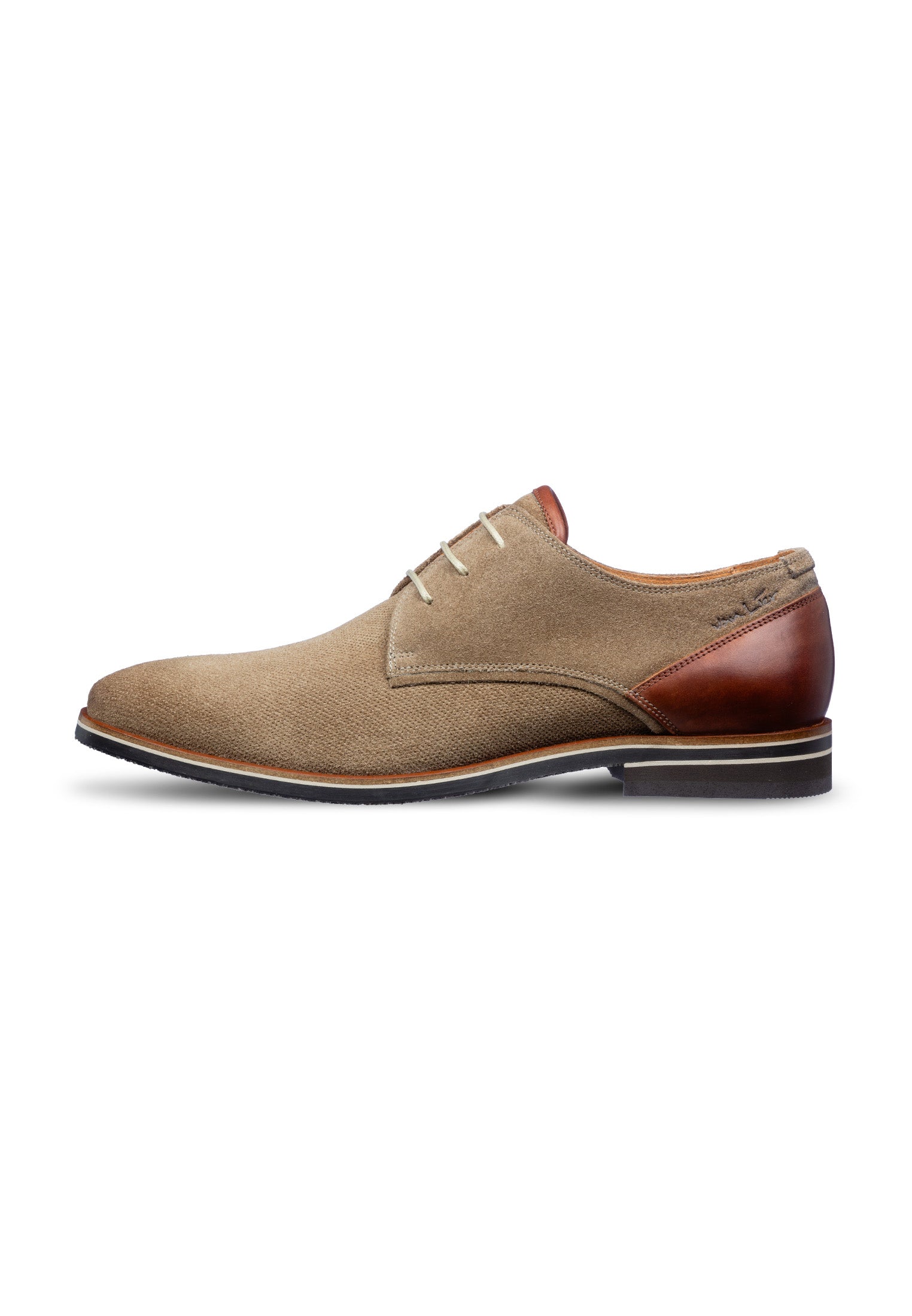 Taupe suède Amalfi veterschoen