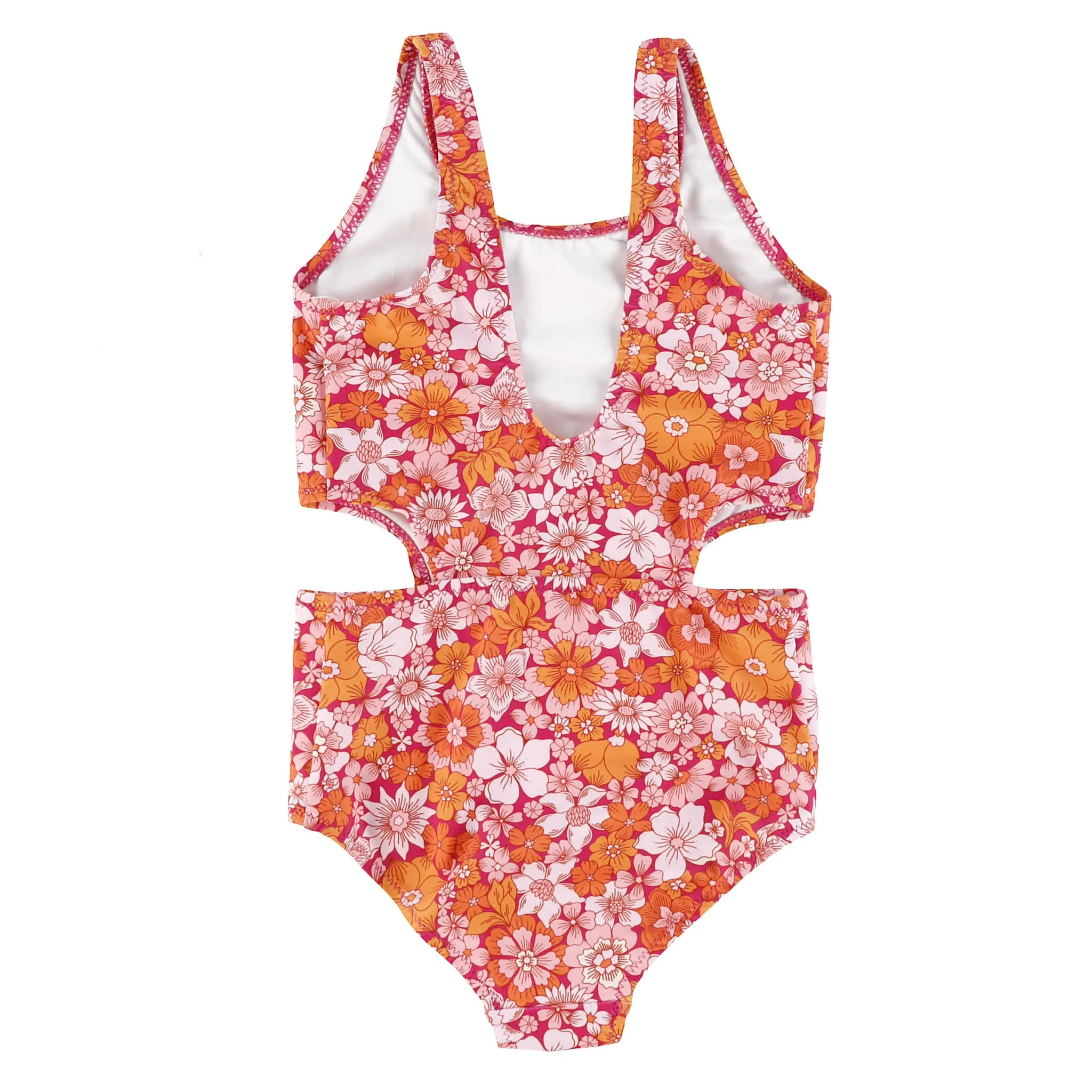 Look Maillot UV AOP Fleurs Retro 2-14ans