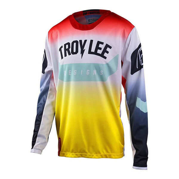 Troy Lee Designs - Maillot enfant GP Arc Youth Rouge / Blanc / Jaune