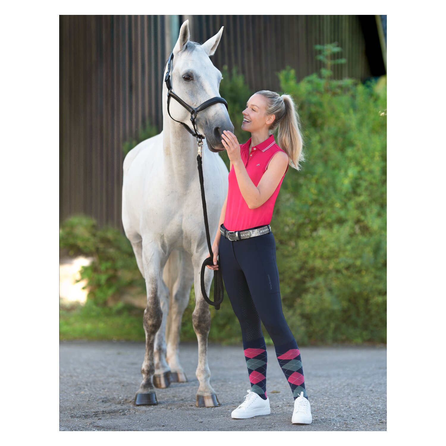 black forest Polo-Shirt Sleeveless  - red berry