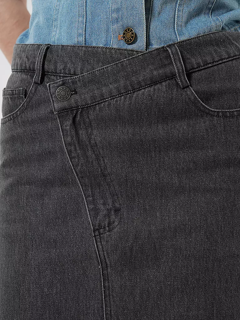 DESIGNERS REMIX Jeansrock Midi MILES schwarz