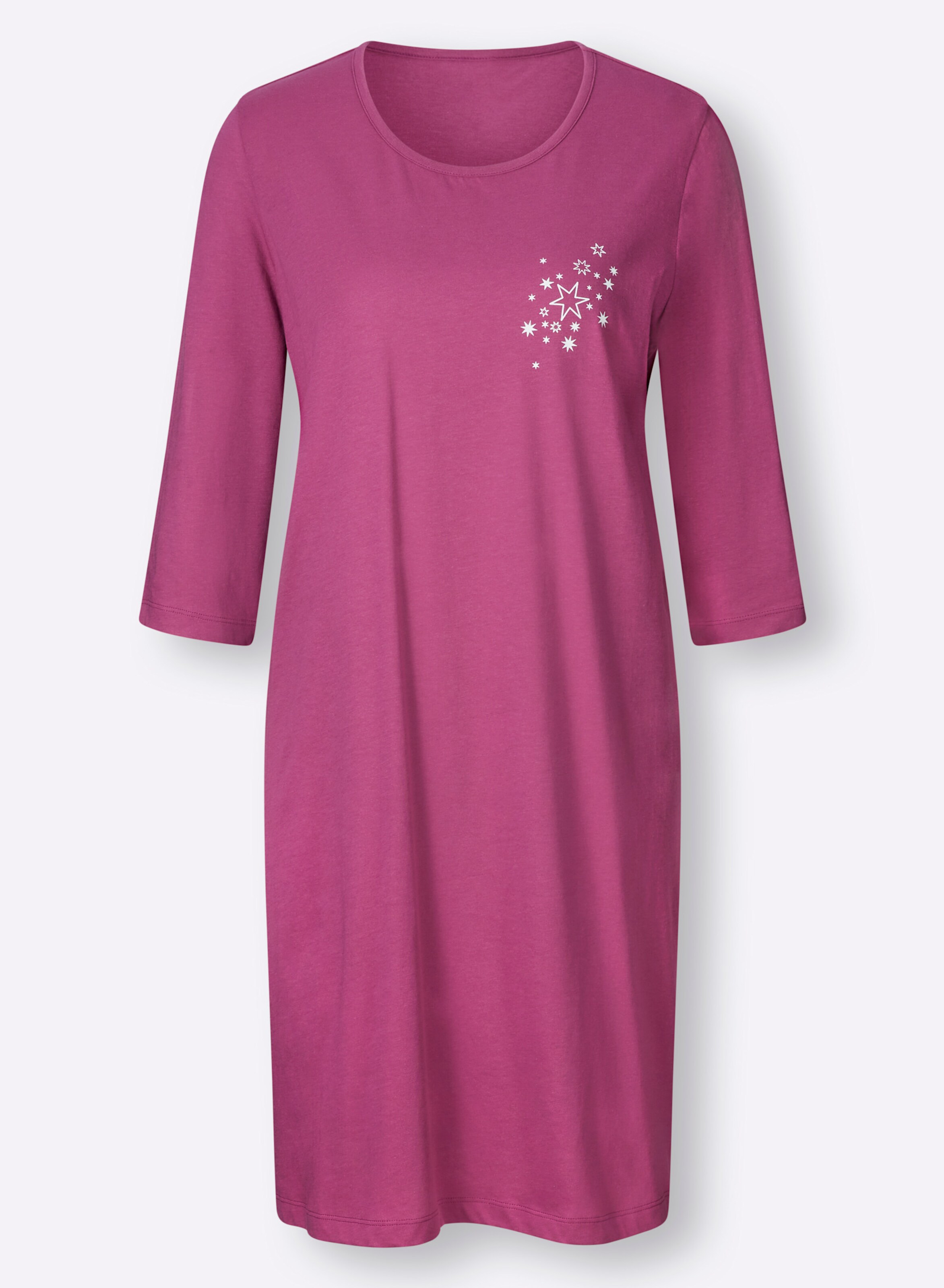 wäschepur Sleepshirts in mittelblau-ecru + erika-ecru