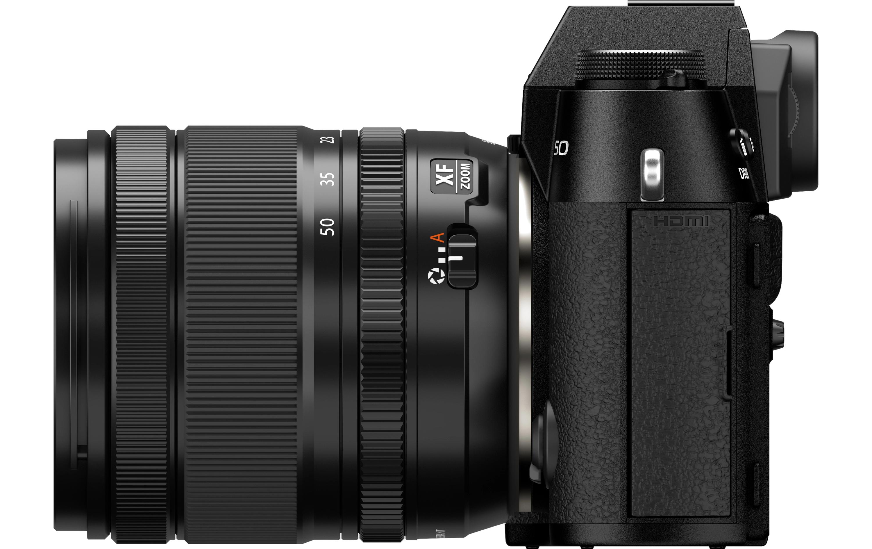 Fotokamera X-T50 Black Kit XF 16-50mm<br>Kompakte Systemkamera mit 40.2-Megapixel-Sensor, 6.2K-Video und Filmsimulations-Einstellrad