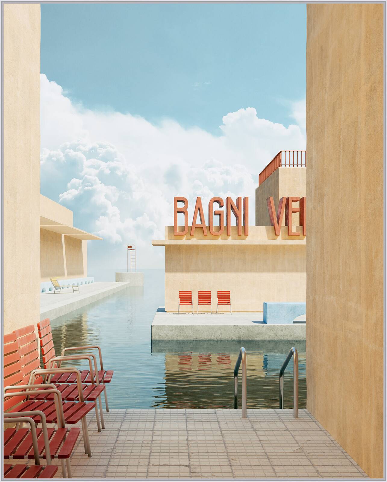 Bagni Venere by Massimo Colonna - Limited Edition. Edition of: 150. Signed.