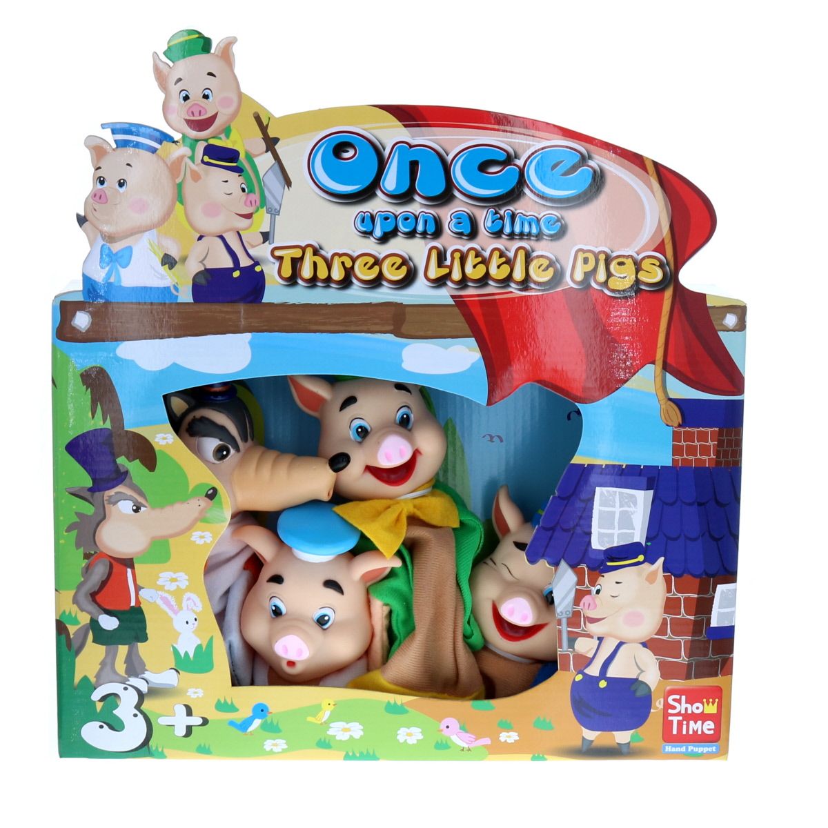 Marionnettes Les 3 Petits Cochons Mercredi et Patati