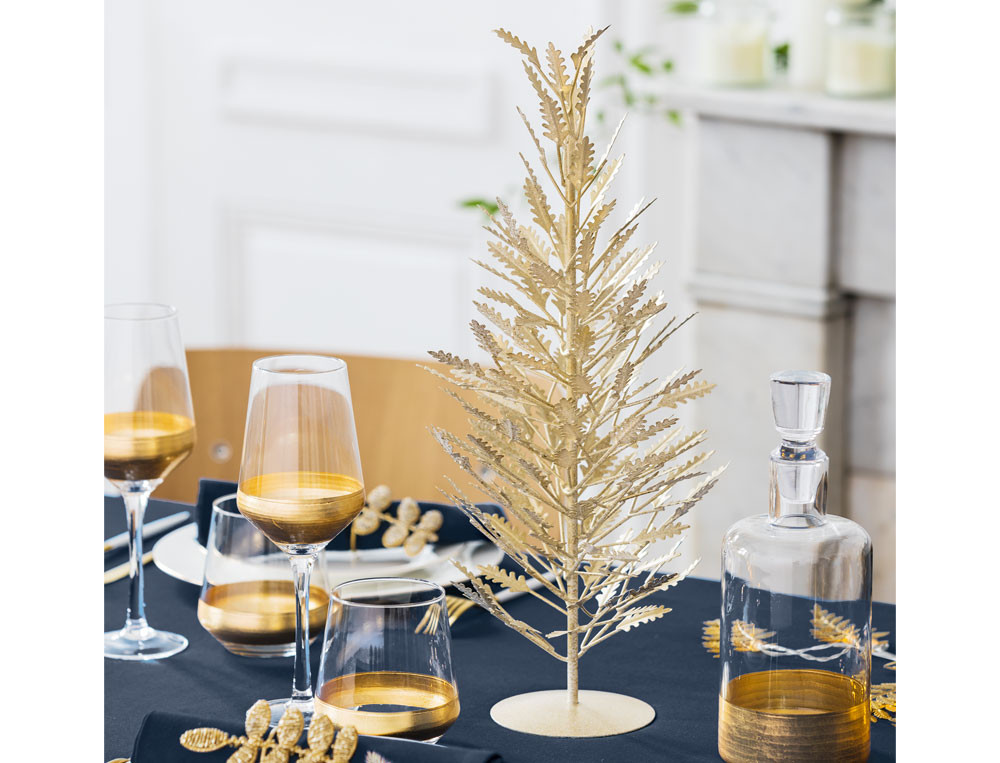 Arbre centre de table-Feuillage d'or