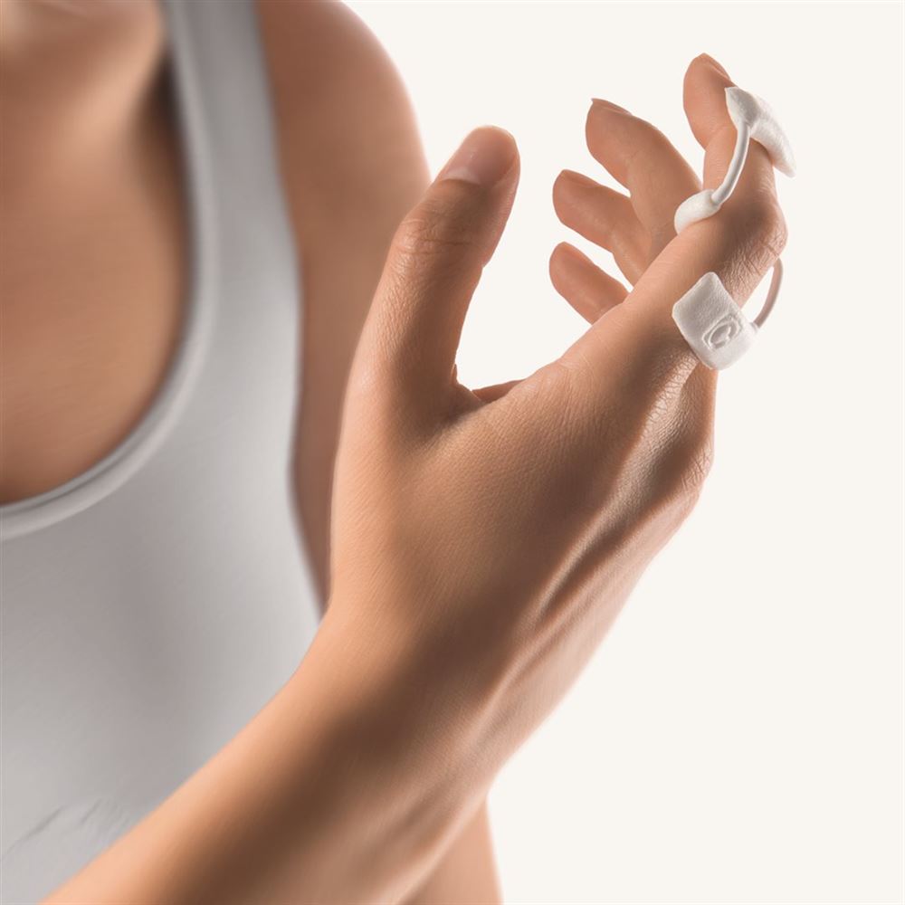 BORT Fingerquengel Flexion M -5.2cm weiss 1 Stk