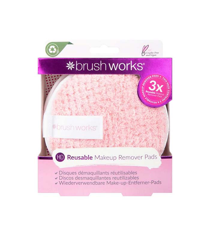 BrushWorks - Discos removedores de maquiagem reutilizáveis