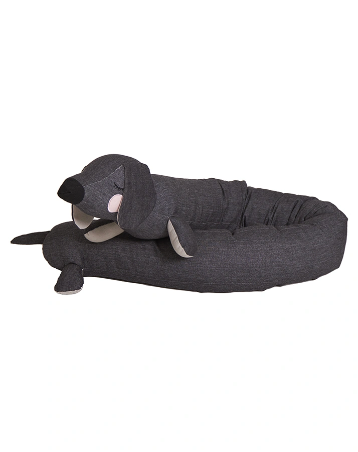 Kissen LAZY LONG DOG (35x195) in anthrazit