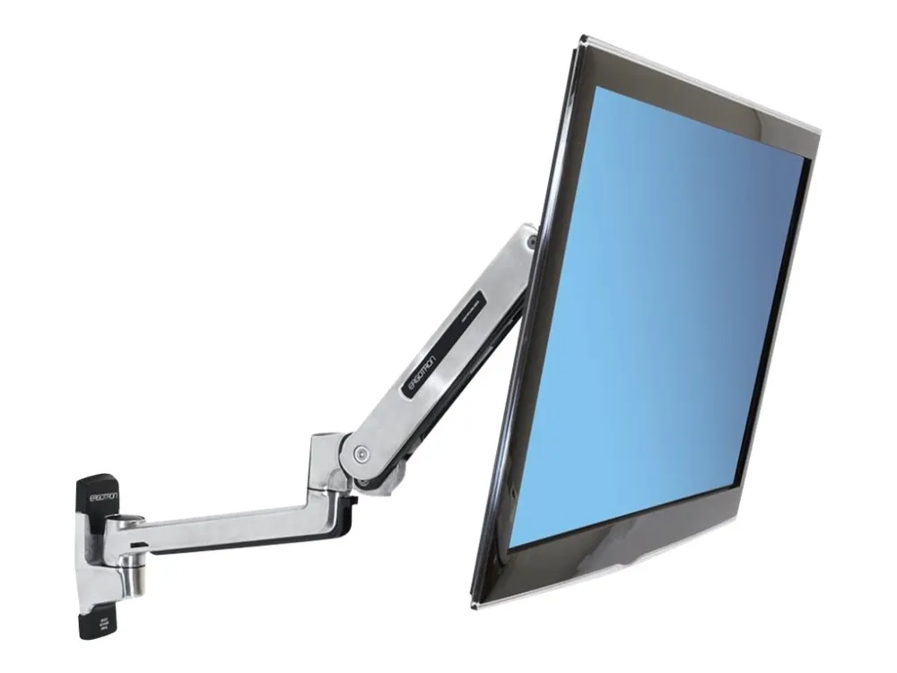 Ergotron LX - Monteringssæt (sidde-standerarm, forlængelse, base, VESA adapter) - for LCD display - kapacitet 3,2-11,3 kg - poleret aluminium - skærmstørrelse: op til 42
