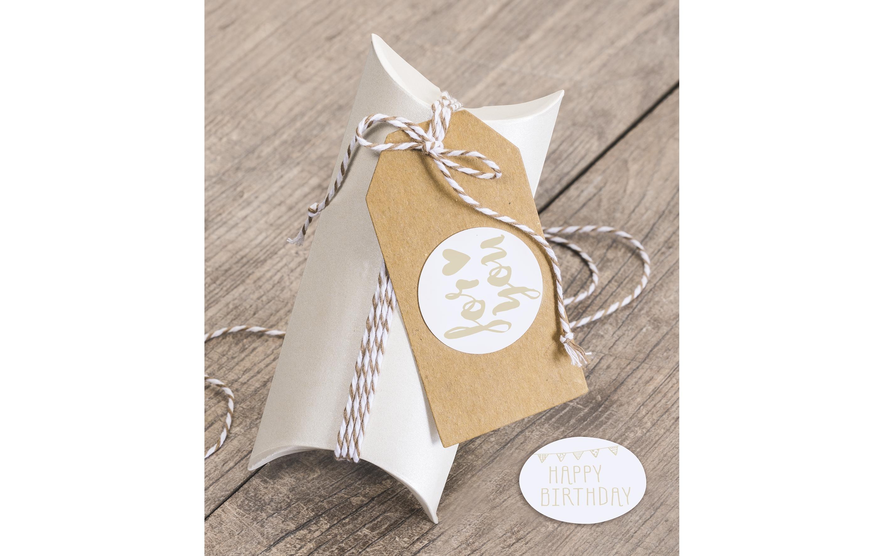 Geschenkbox 6 Stück, Creme, 90 x 125 mmGeschenkschachtel für ein tolles Geschenk