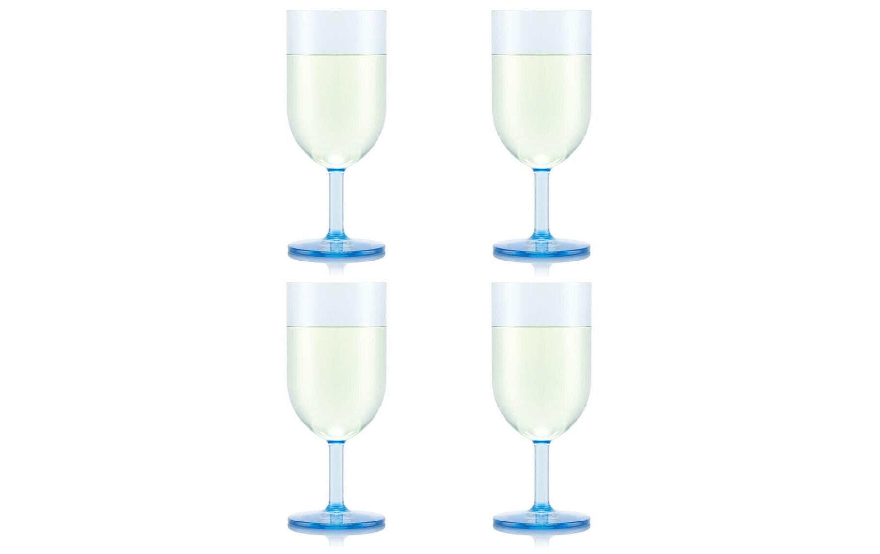 Outdoor-Weinglas Oktett 230 ml, Blau, 4 StückWeissweingläser für draussen