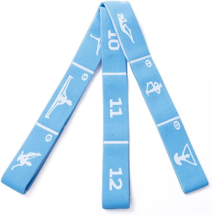 Stoff Fitness Übungsband / Widerstandsband / Gymnastikband für Training / Yoga / Pilates - Blau