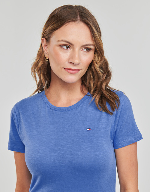Tommy Hilfiger - 1985 SLIM SLUB C-NK SS - Bleu