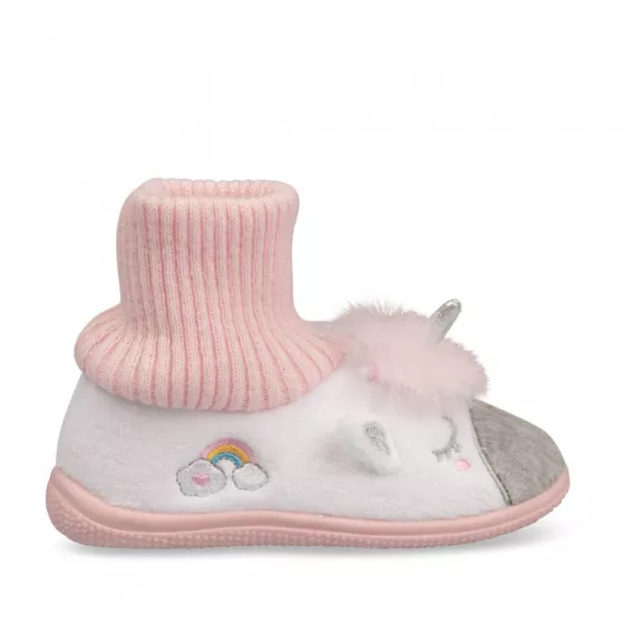 Chaussons licorne BLANC NINI & GIRLS