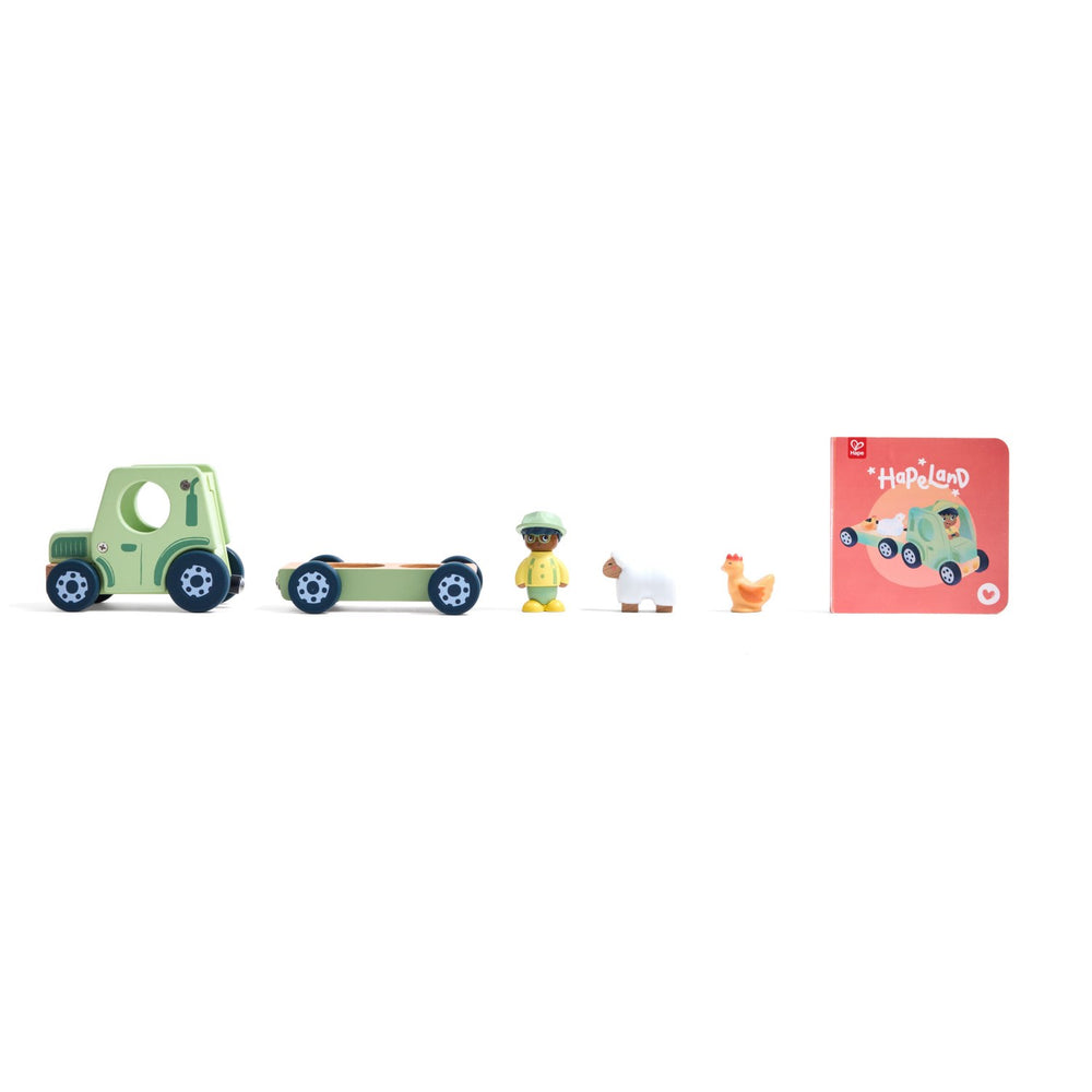 Køb Hape Den Brummende Traktor Med Lyd