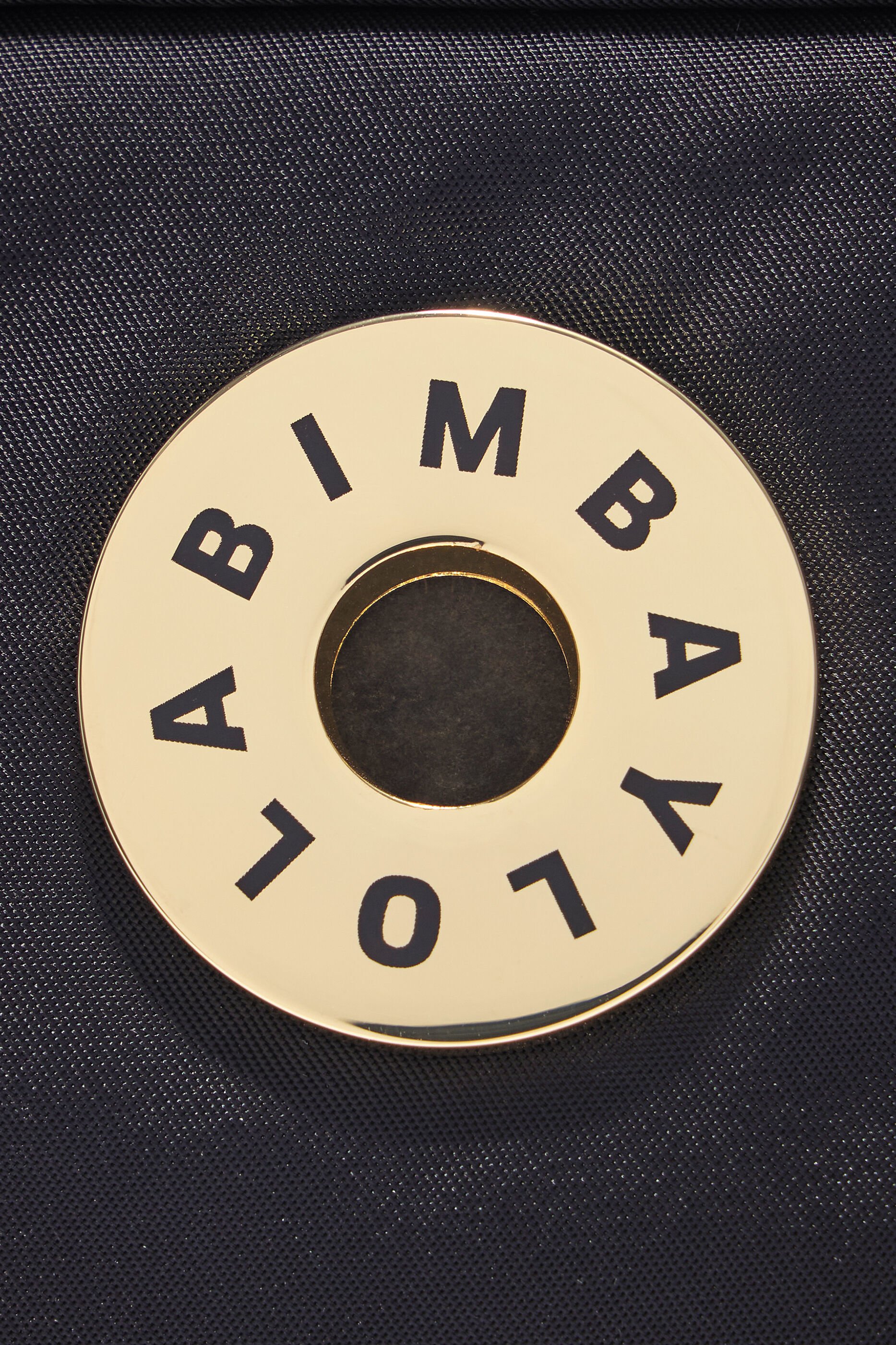 Bolsa de ombro pequena em náilon preto