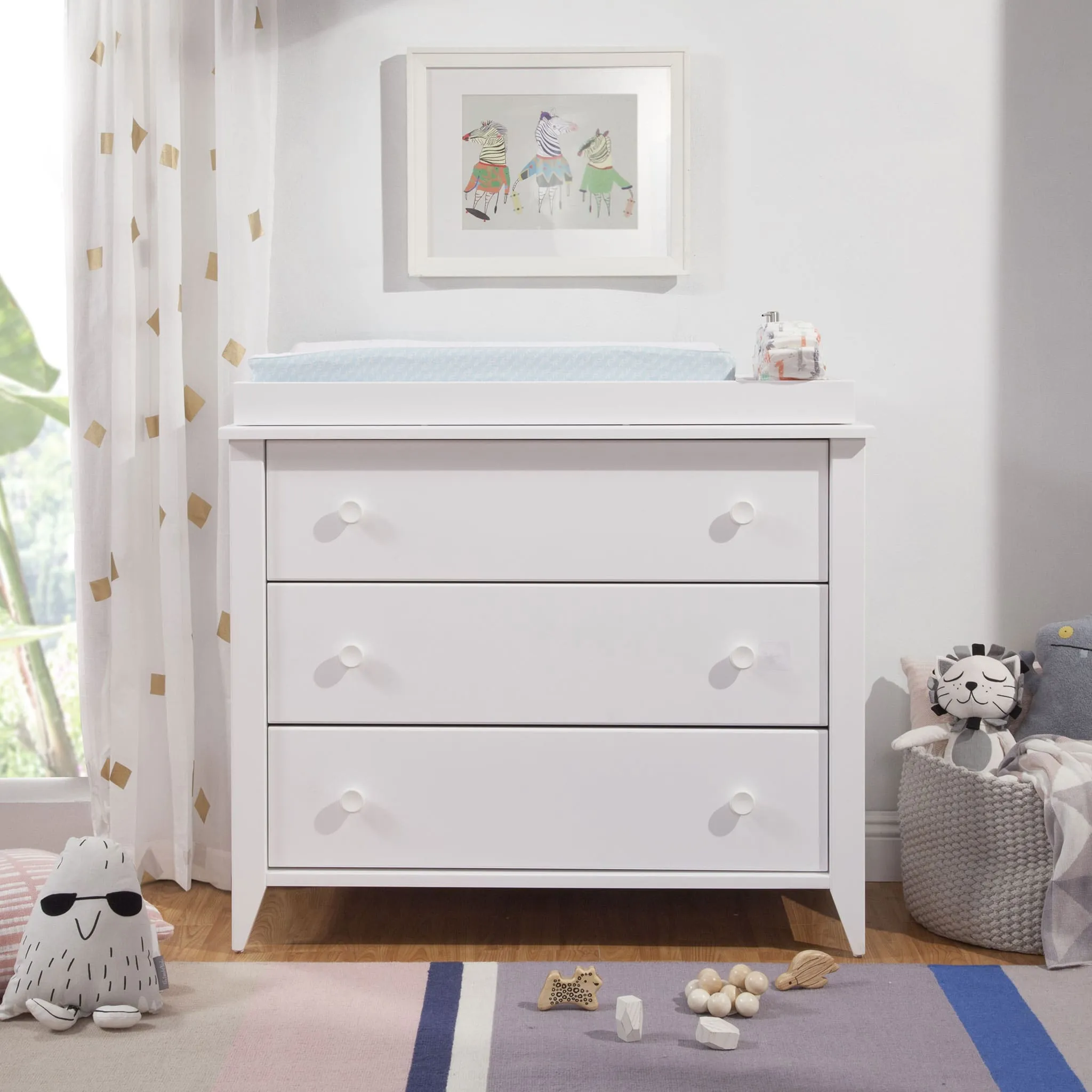 Babyletto Meuble à Langer 3 Tiroirs Sprout - Blanc