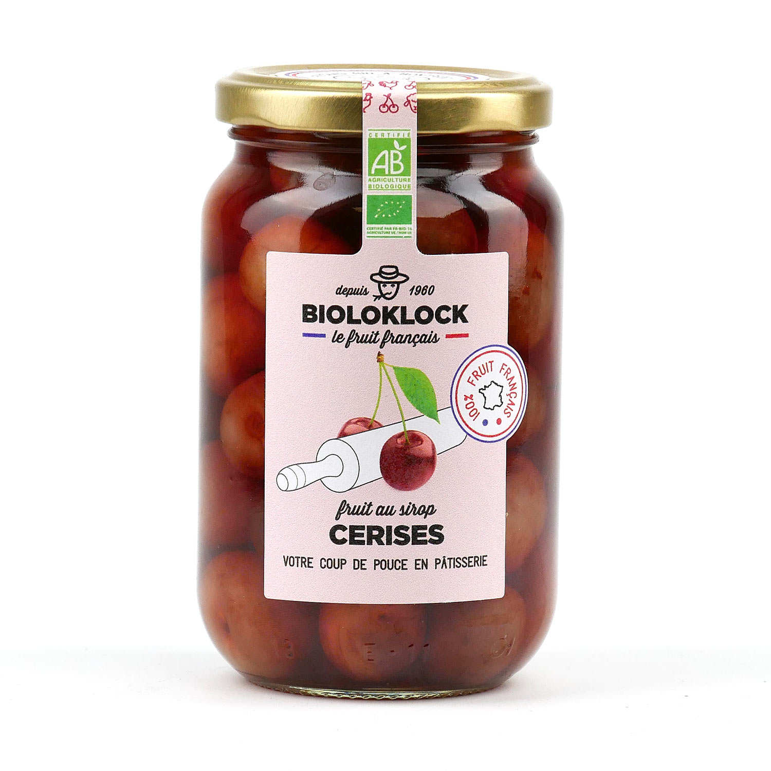 Cerises bio au sirop - Fabrication artisanale